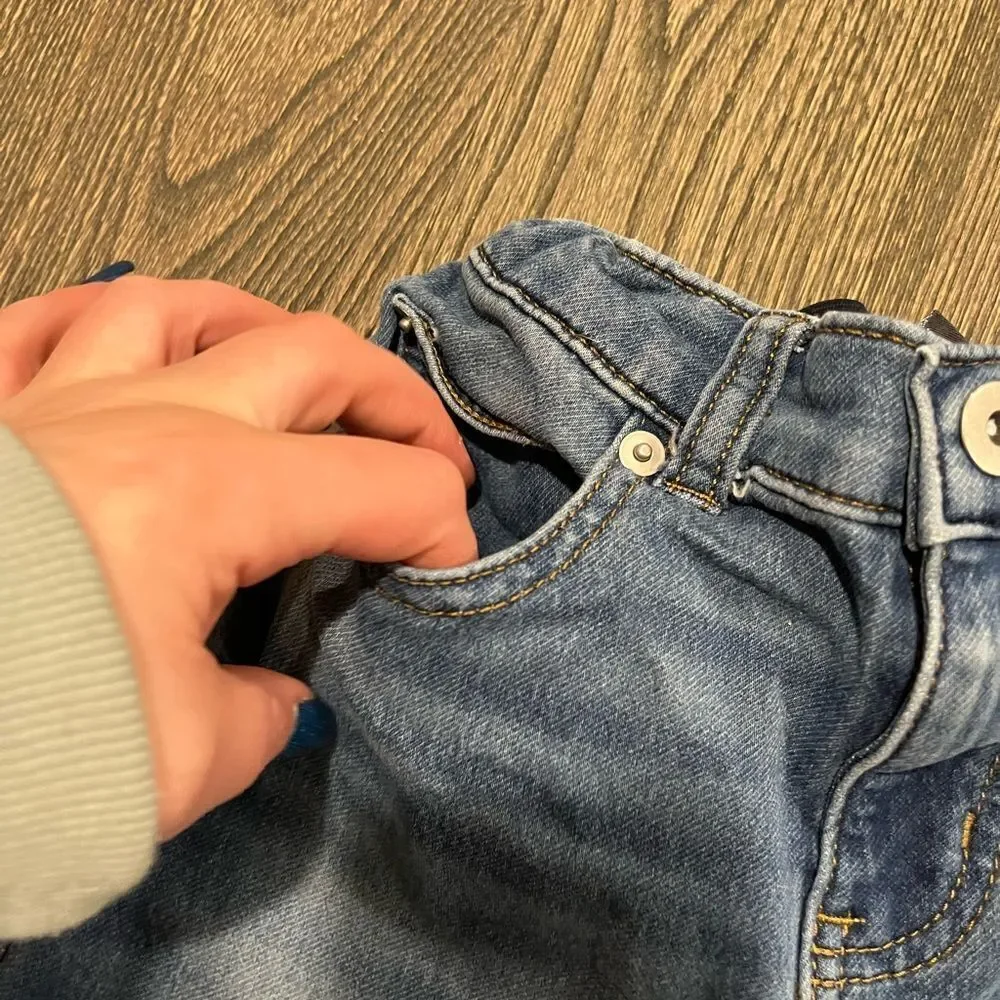 Members Mark Boys Favorite Knit Denim Jeans Slim Fit Medium Wash Blue Size 10